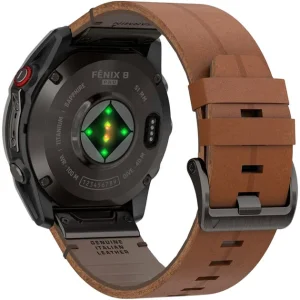 Смарт-часы Garmin Fenix 8 Pro 51 mm AMOLED Titanium with Chestnut Leather Band (010-03199-40)