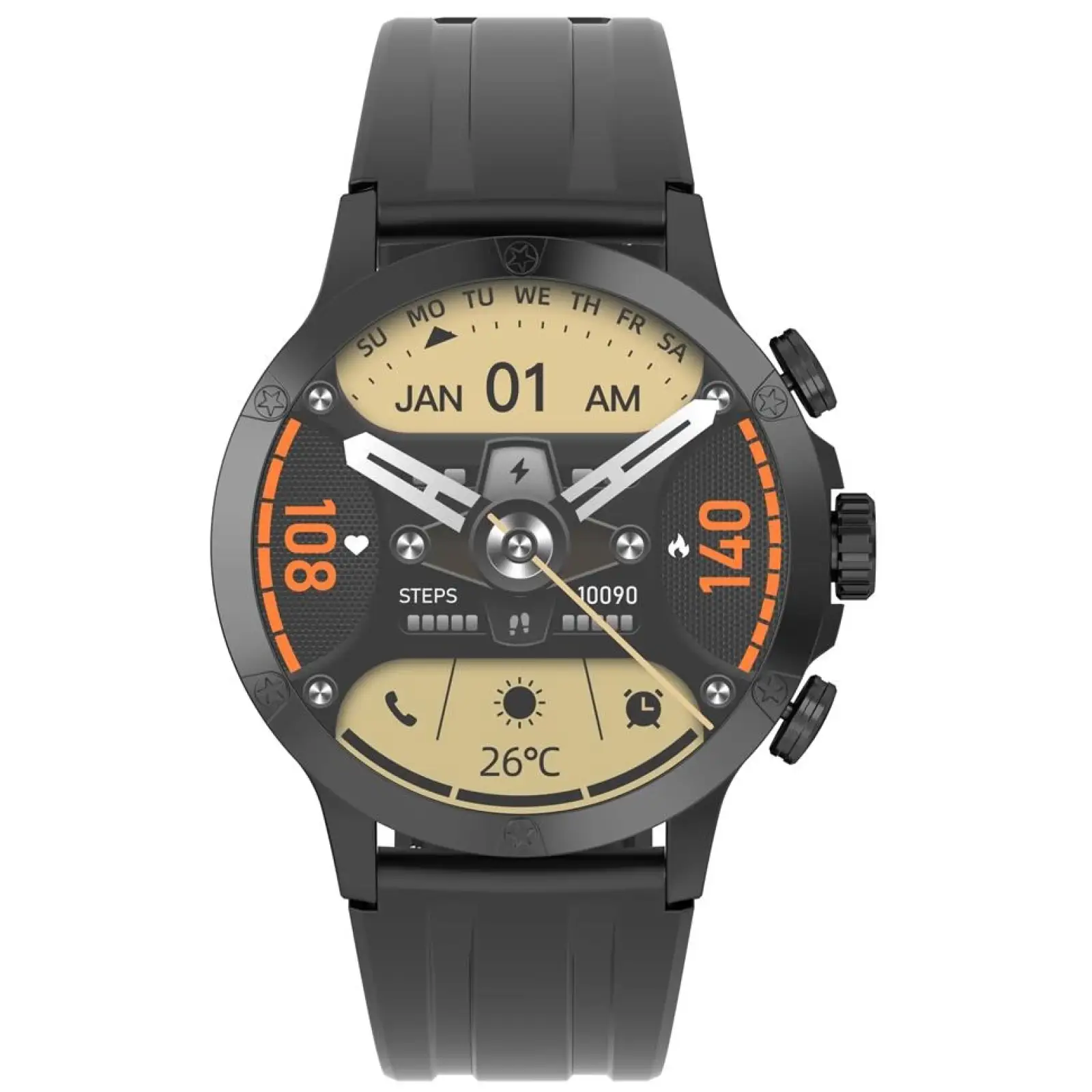 Смарт-годинник iMiLab iMiki XPLORER Pro Black Silicone Strap UA