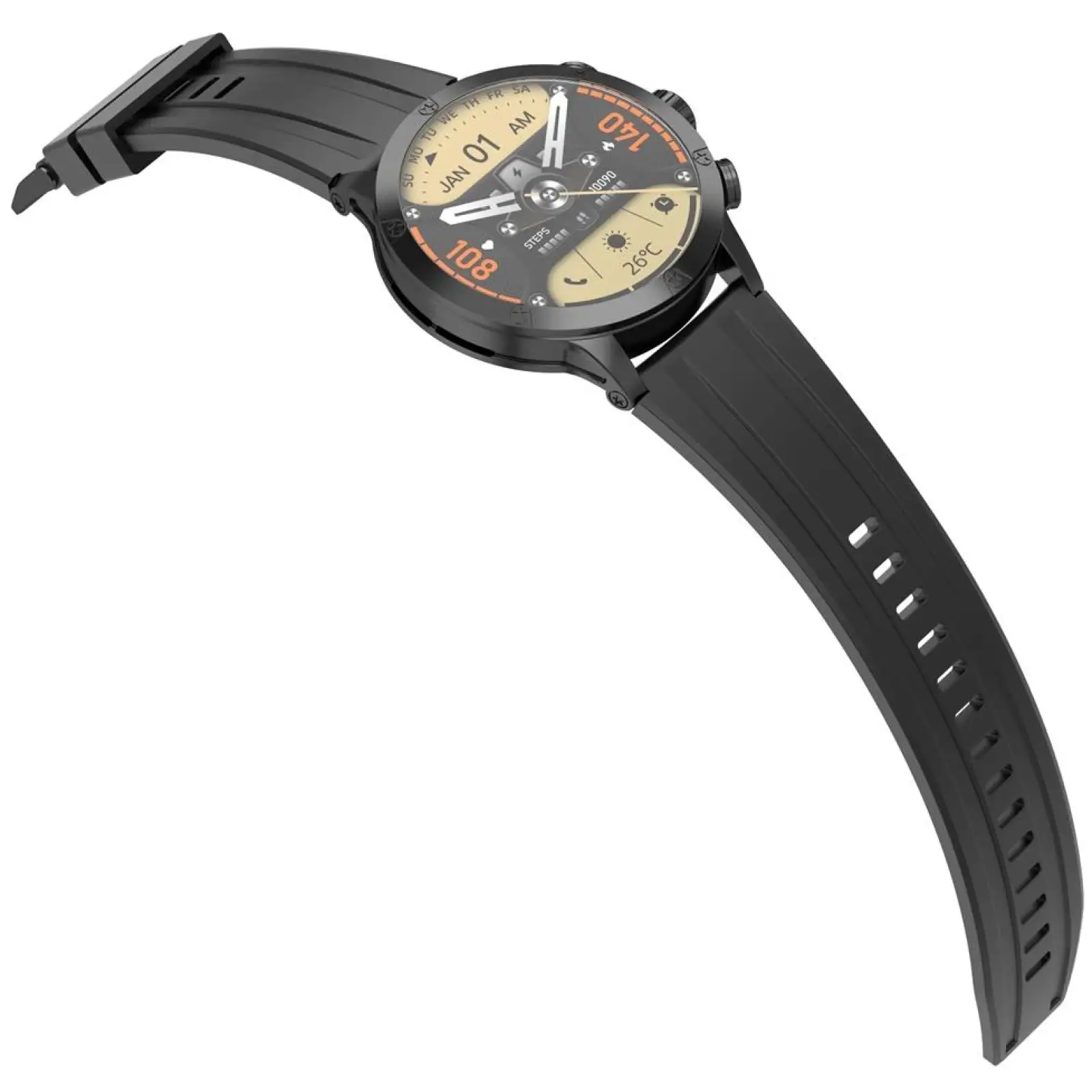 Смарт-годинник iMiLab iMiki XPLORER Pro Black Silicone Strap UA