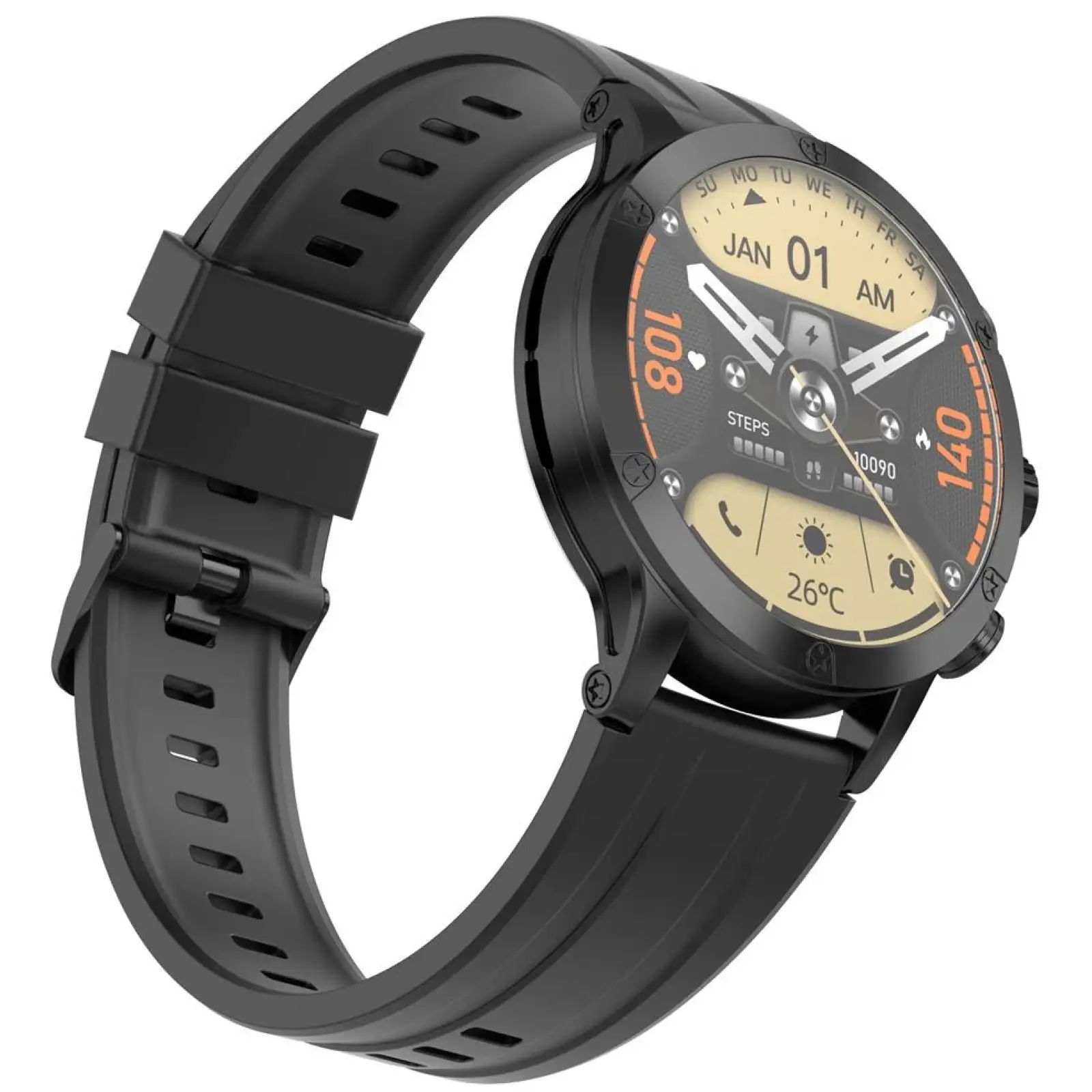 Смарт-годинник iMiLab iMiki XPLORER Pro Black Silicone Strap UA