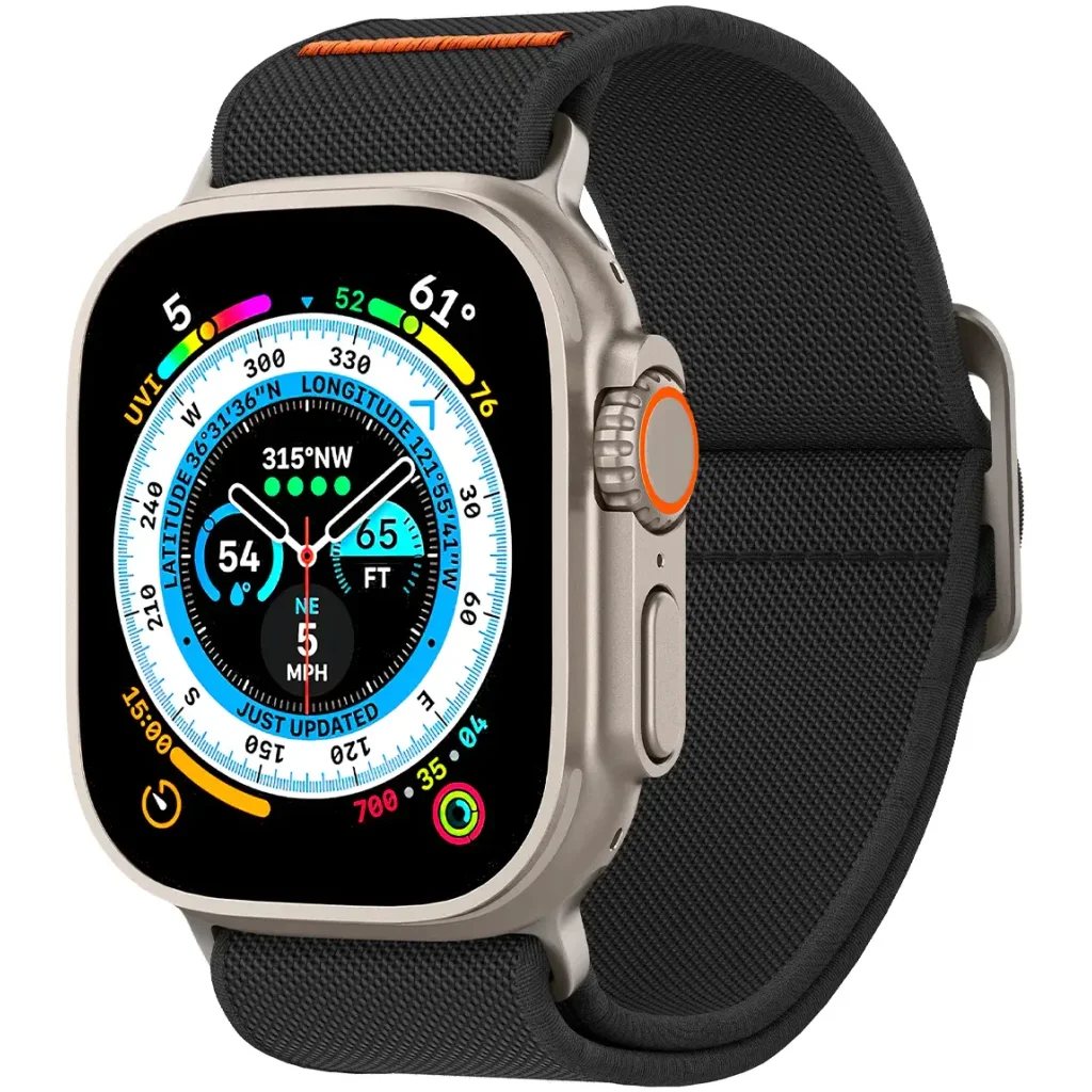 Ремінець Spigen Band Lite Fit Ultra Watch Band для Apple Watch 49mm/45mm/44mm/42mm Black (AMP05983)