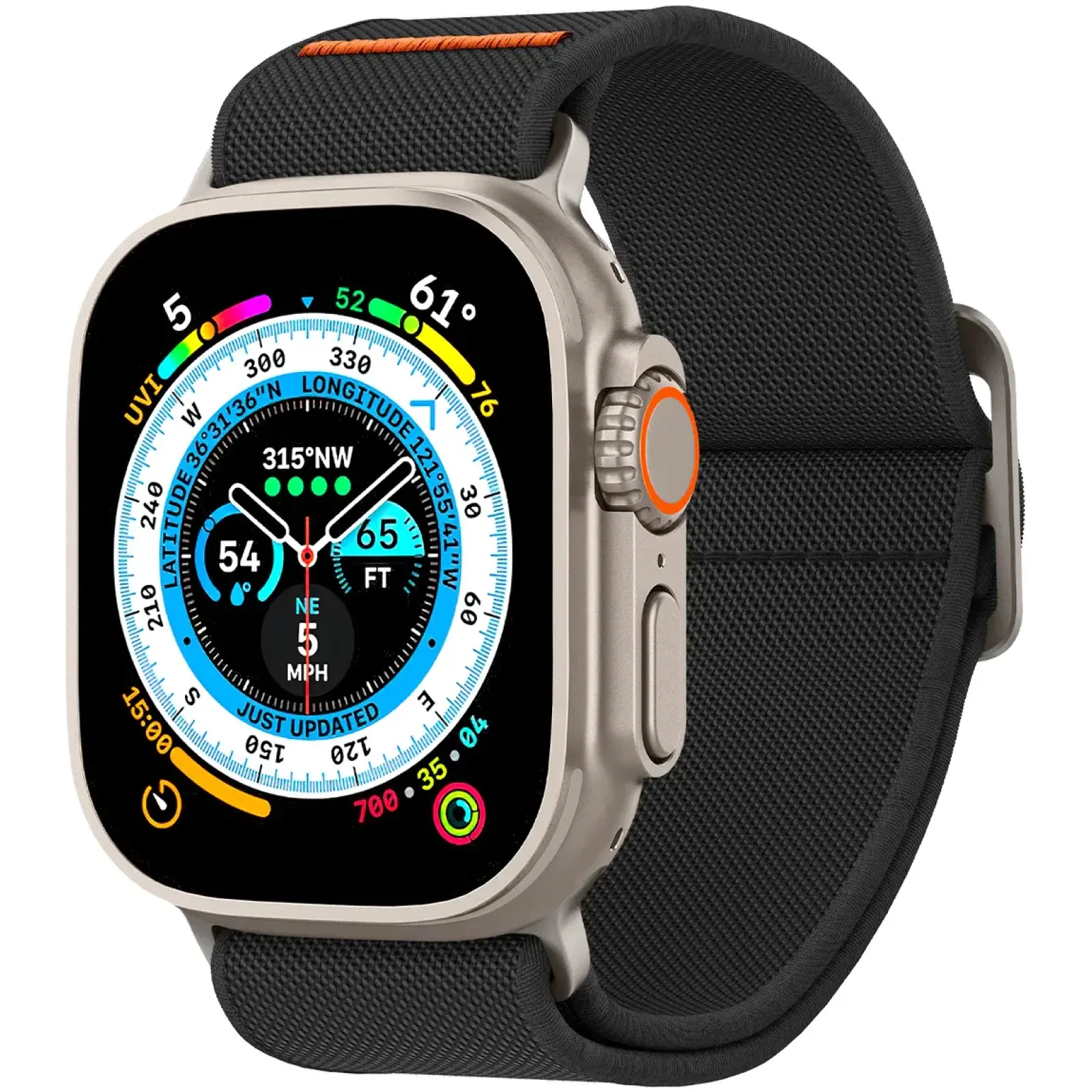 Ремінець Spigen Band Lite Fit Ultra Watch Band для Apple Watch 49mm/45mm/44mm/42mm Black (AMP05983)