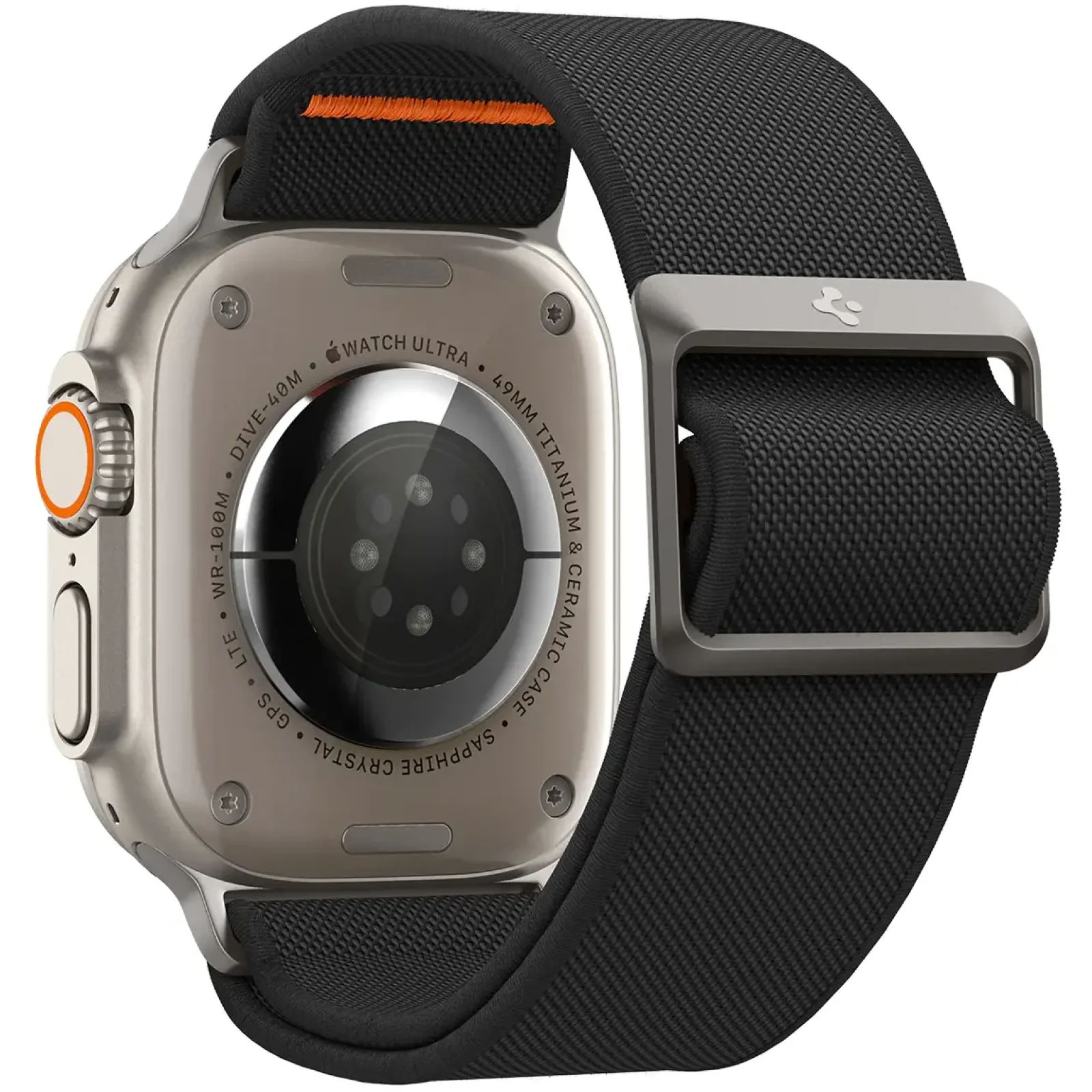 Ремінець Spigen Band Lite Fit Ultra Watch Band для Apple Watch 49mm/45mm/44mm/42mm Black (AMP05983)