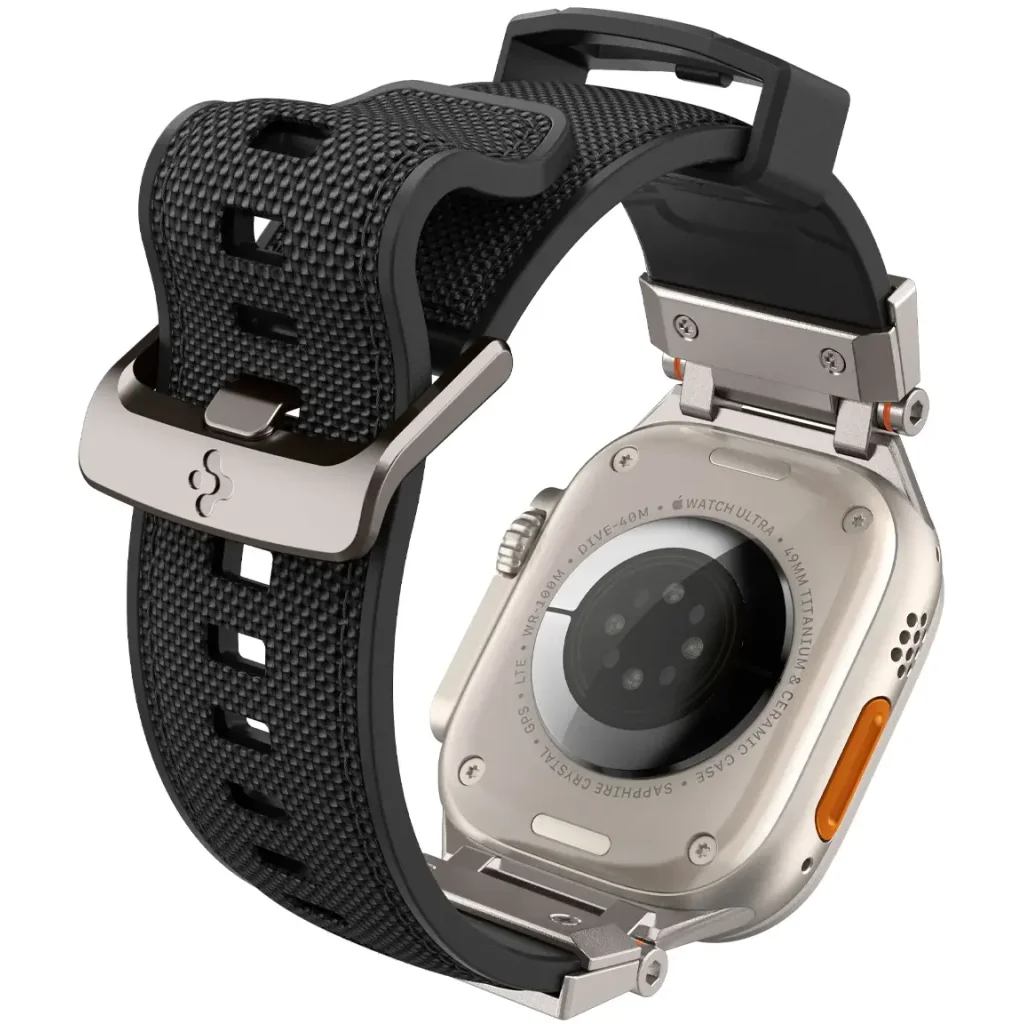 Ремінець Spigen DuraPro Armor Watch Band для Apple Watch 49mm/45mm/44mm/42mm Black (AMP06065)