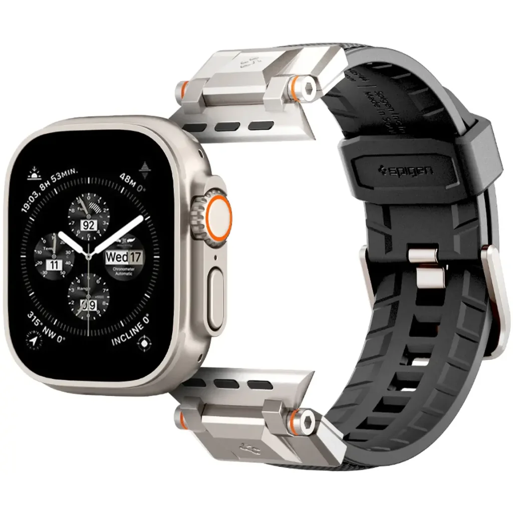 Ремінець Spigen DuraPro Armor Watch Band для Apple Watch 49mm/45mm/44mm/42mm Black (AMP06065)