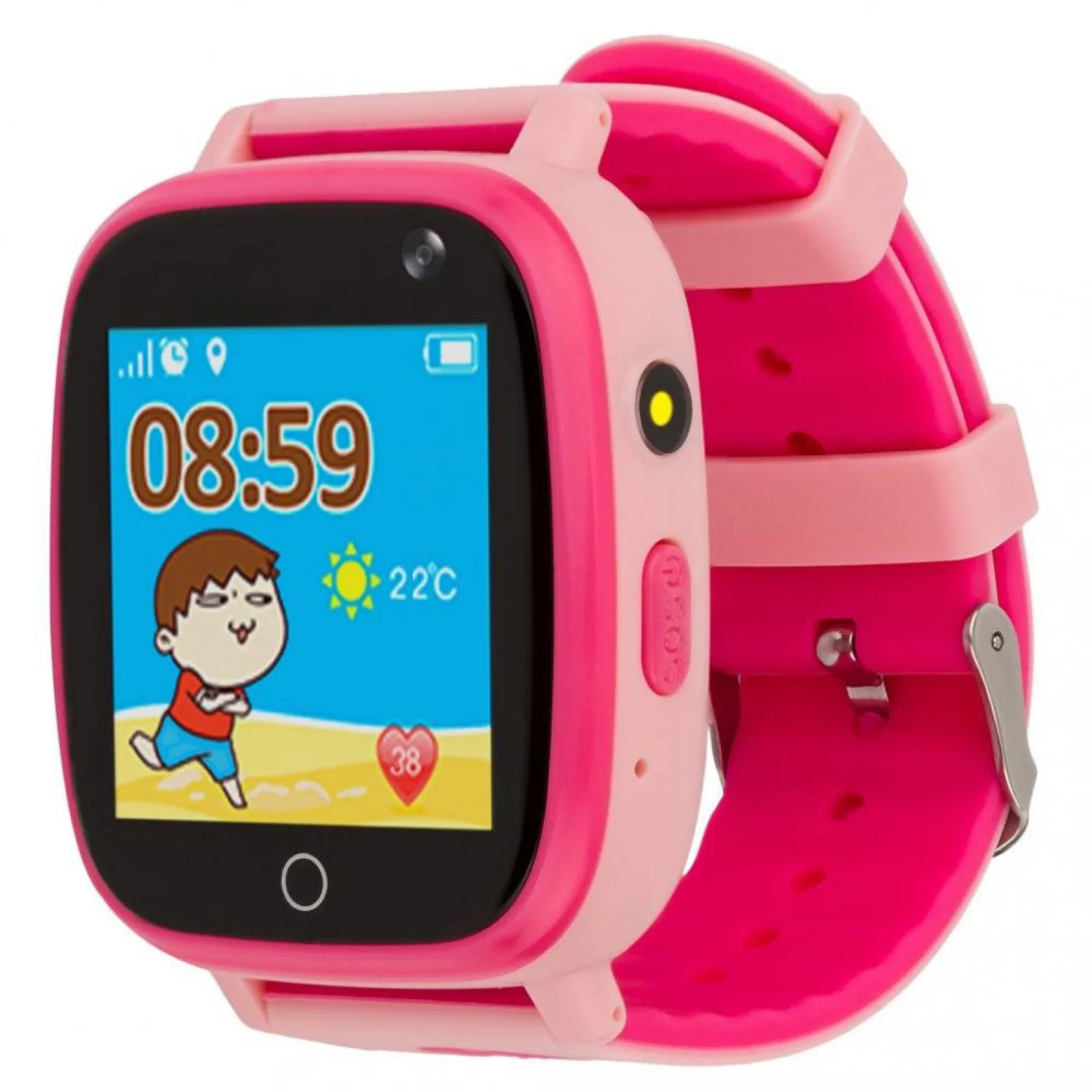 Детские смарт-часы с GPS трекером AmiGo GO001 IP67 Pink UA