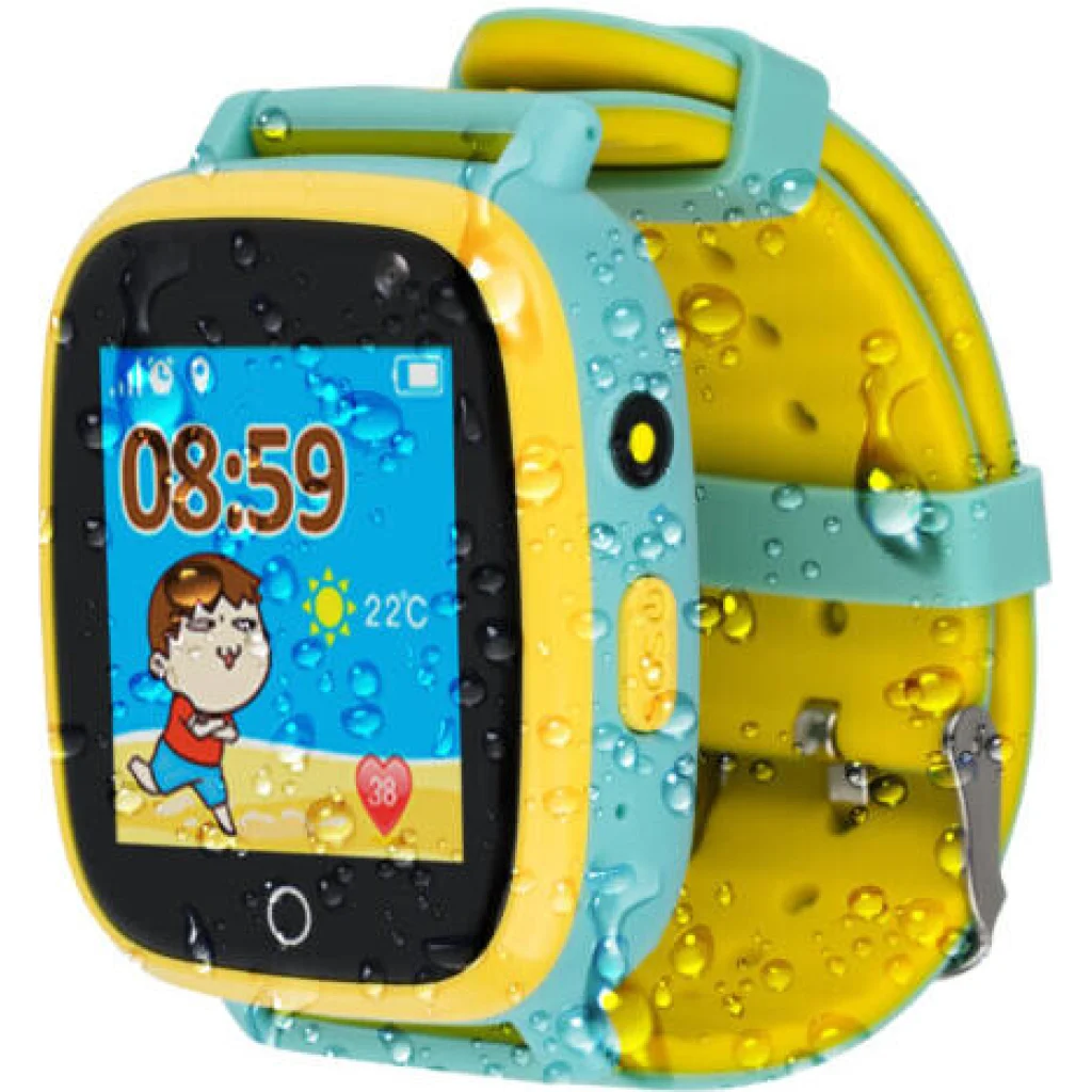 Детские смарт-часы с GPS трекером AmiGo GO001 IP67 Green UA