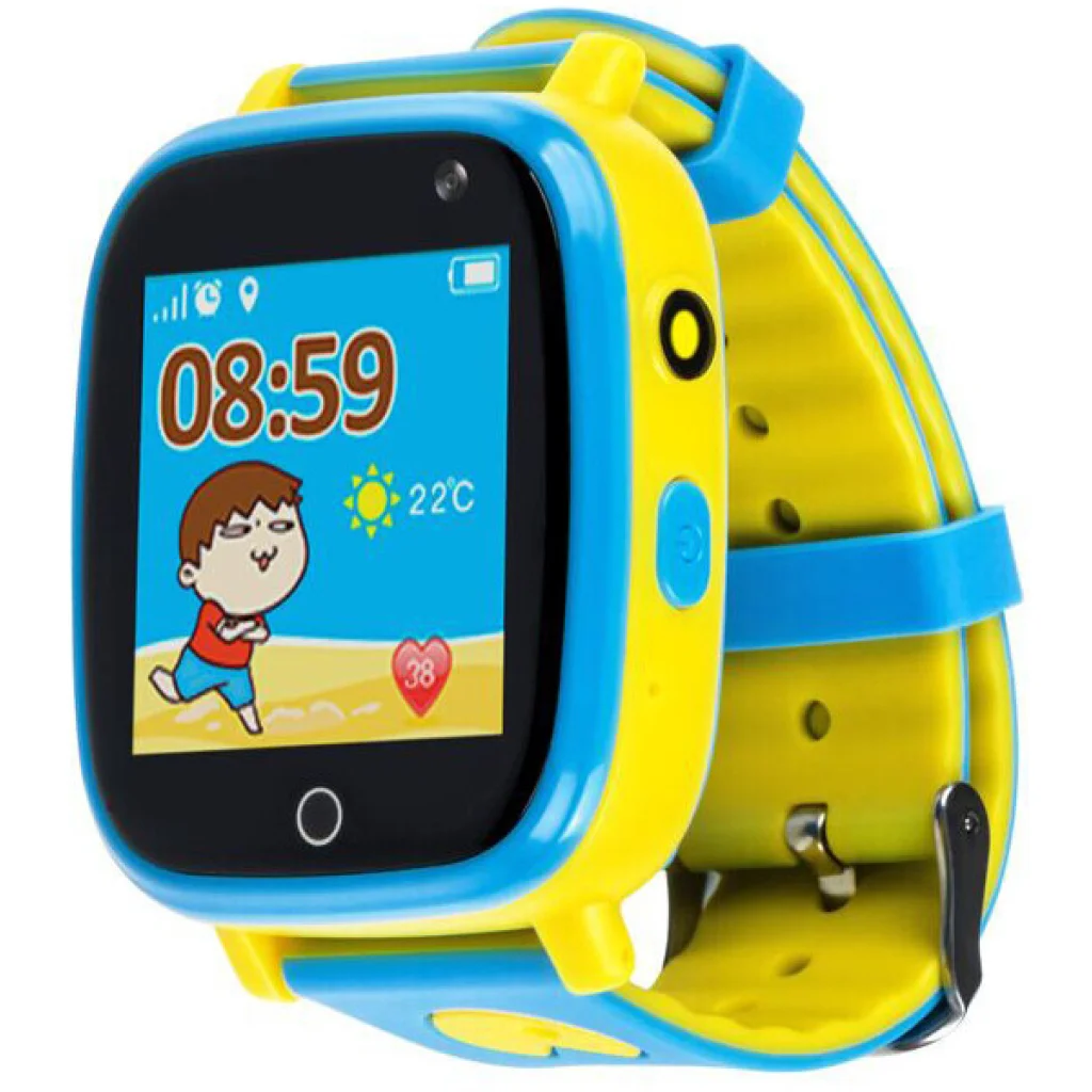 Детские смарт-часы с GPS трекером AmiGo GO001 Glory iP67 Blue-Yellow UA