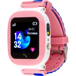 Дитячий годинник AmiGo GO004 Splashproof Camera+LED Pink UA