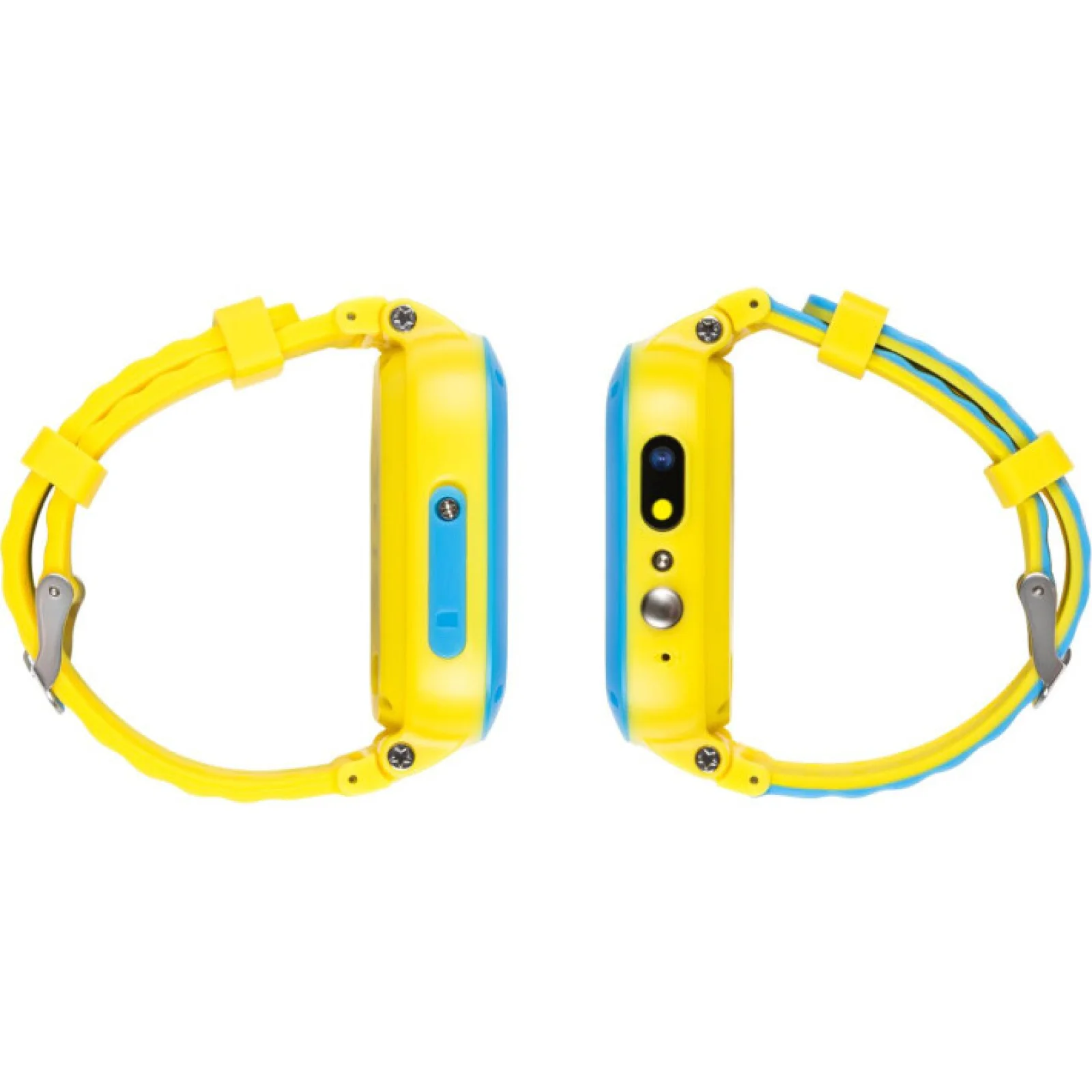 Детские смарт-часы AmiGo GO004 Glory Splashproof Camera+LED Blue-Yellow UA