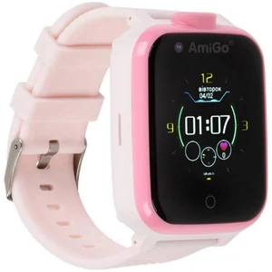 Дитячий годинник AmiGo GO006 GPS 4G WIFI Videocall Pink UA