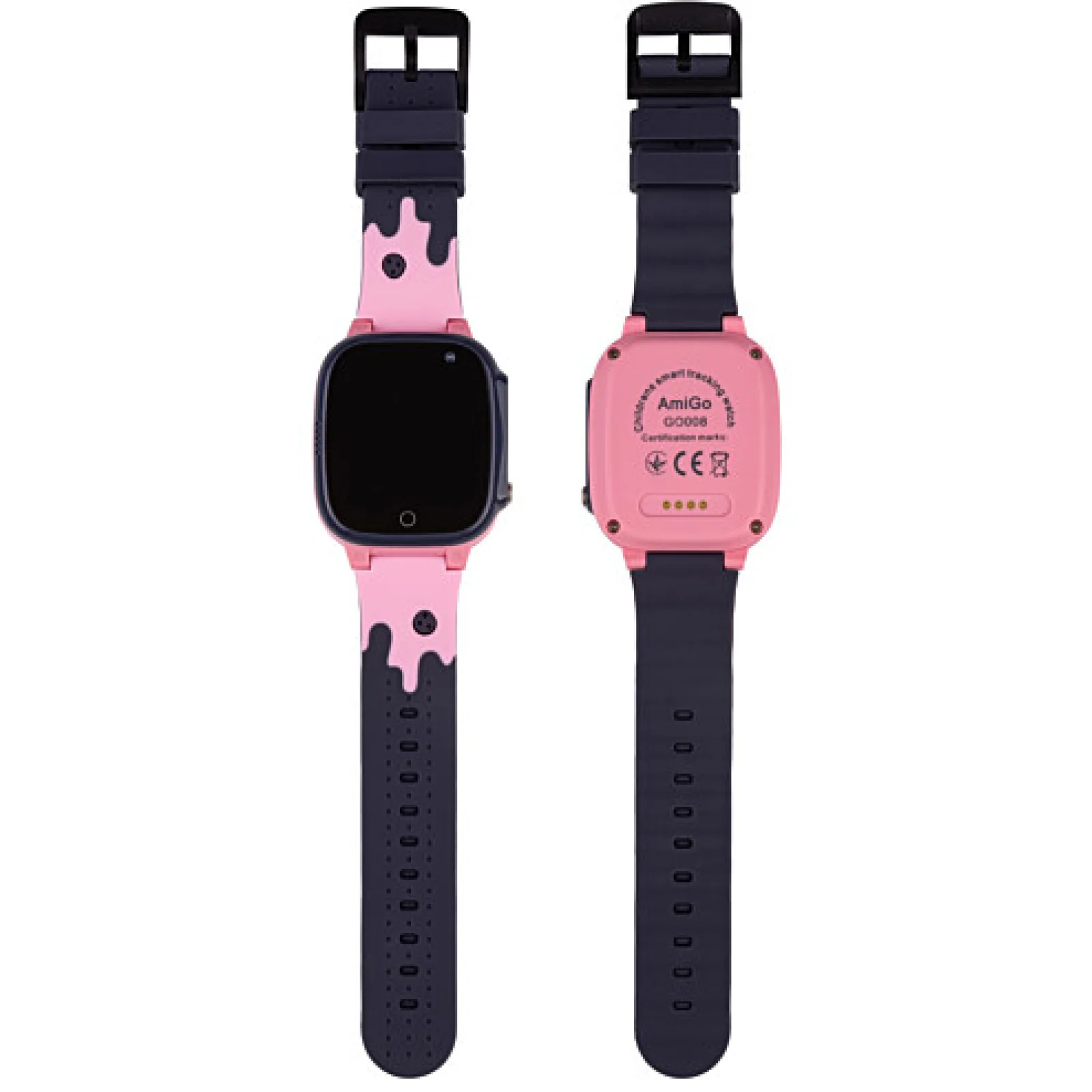 Дитячий смарт-годинник з GPS трекером AmiGo GO008 Milky GPS WIFI Pink UA