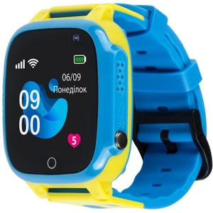 Дитячий годинник AmiGo GO008 Glory GPS WIFI Blue-Yellow UA