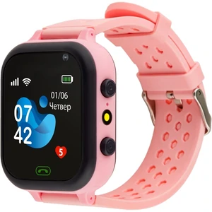 Дитячий годинник AmiGo GO009 Camera+LED WIFI Pink UA