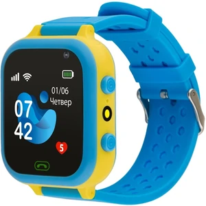 Дитячий годинник AmiGo GO009 Camera+LED WIFI Blue-Yellow UA