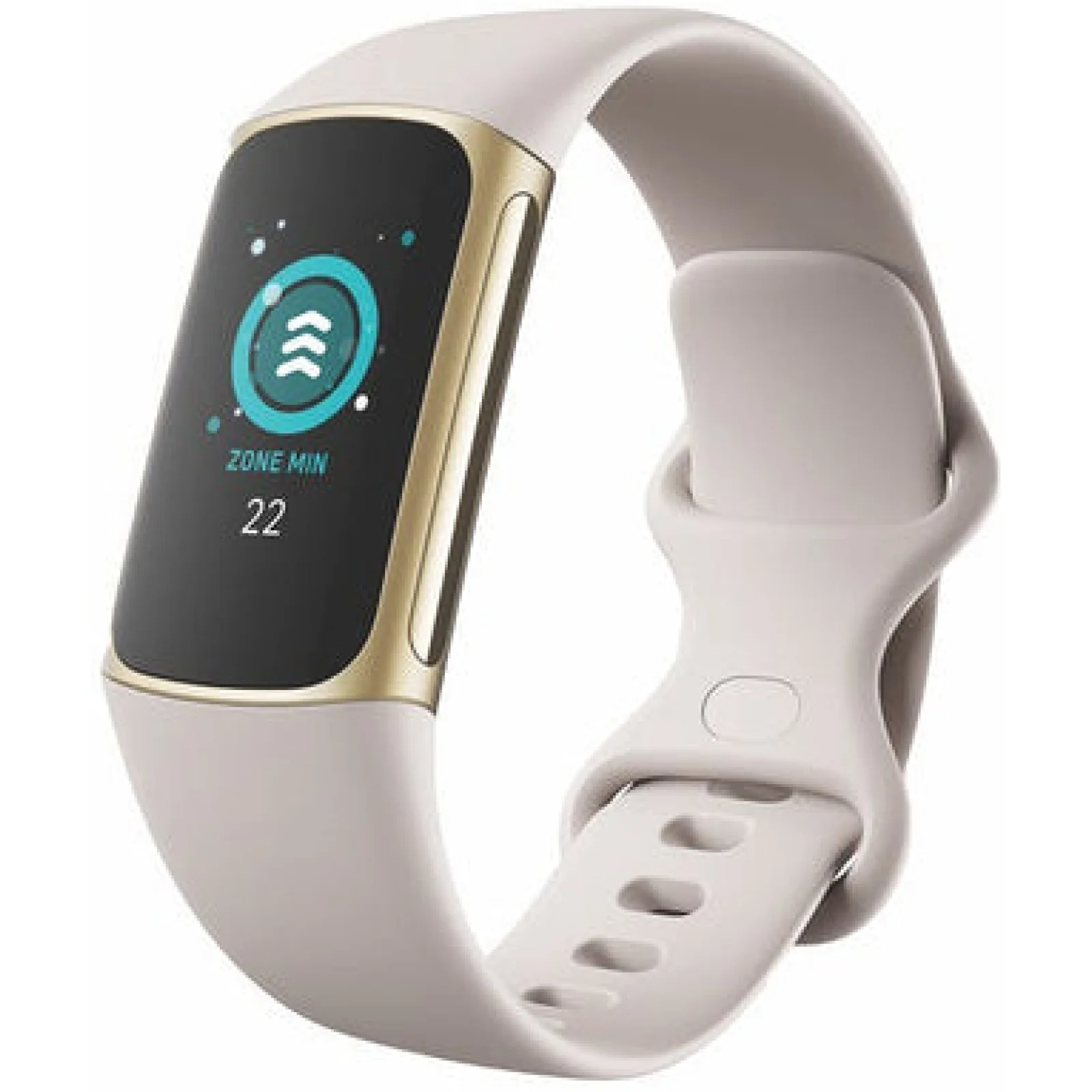Фітнес-браслет Fitbit Charge 5 Soft Gold Stainless Steel Lunar White Band (FB421GLWT)