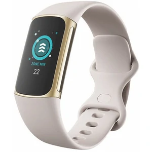 Фітнес-браслет Fitbit Charge 5 Soft Gold Stainless Steel Lunar White Band (FB421GLWT)