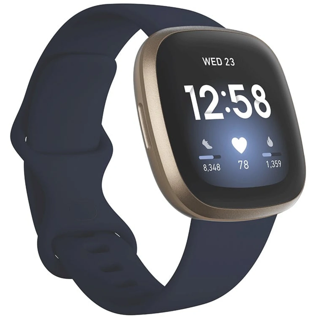 Смарт-часы Fitbit Versa 3 Midnight/Soft Gold Aluminum (FB511GLNV)