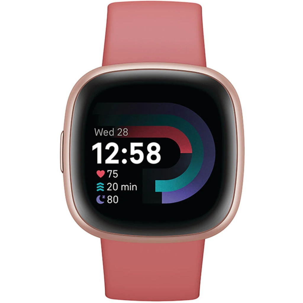 Смарт-часы Fitbit Versa 4 Pink Sand/Copper Rose Aluminum (FB523RGRW)
