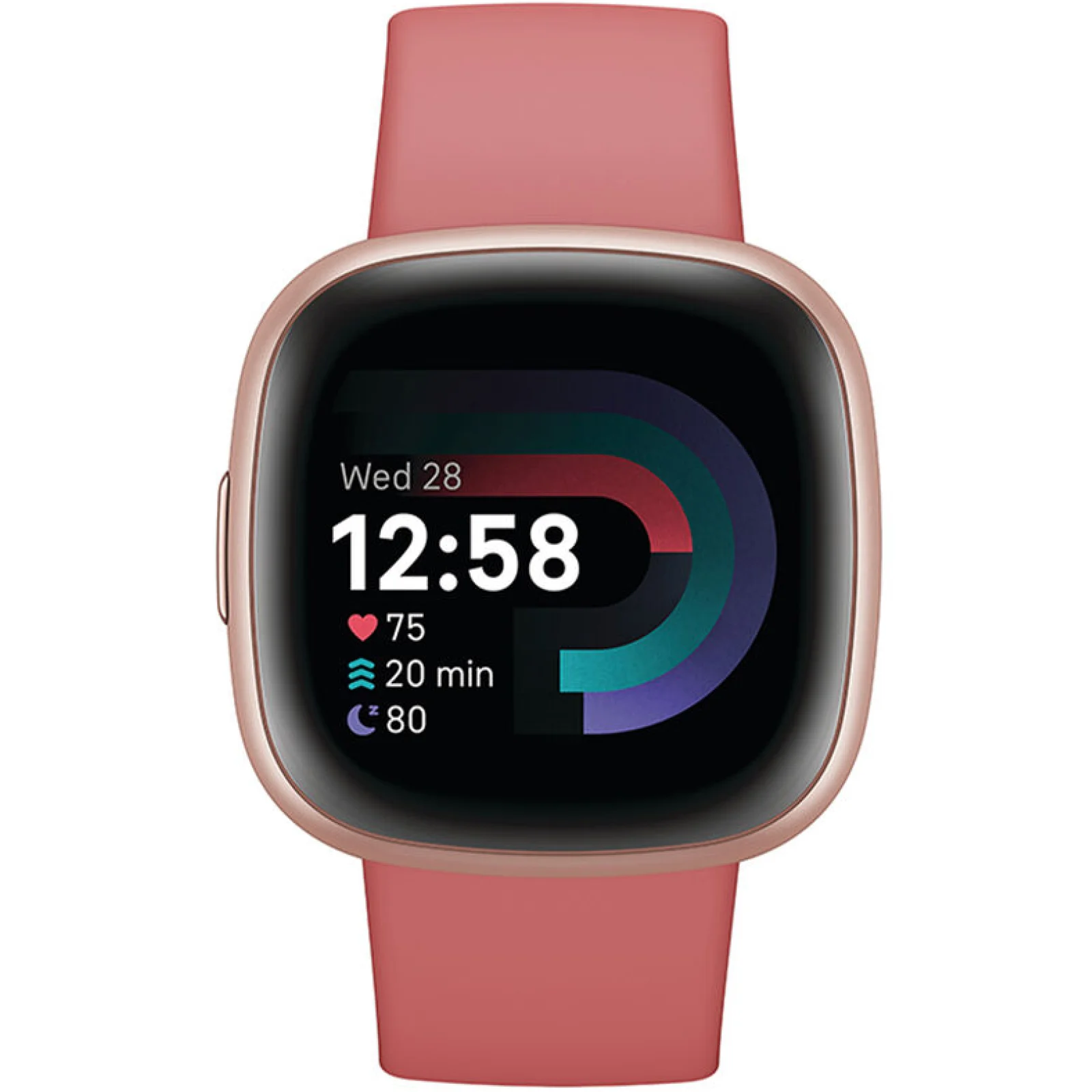 Смарт-годинник Fitbit Versa 4 Pink Sand/Copper Rose Aluminum (FB523RGRW)