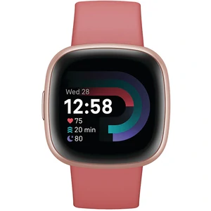 Смарт-часы Fitbit Versa 4 Pink Sand/Copper Rose Aluminum (FB523RGRW)