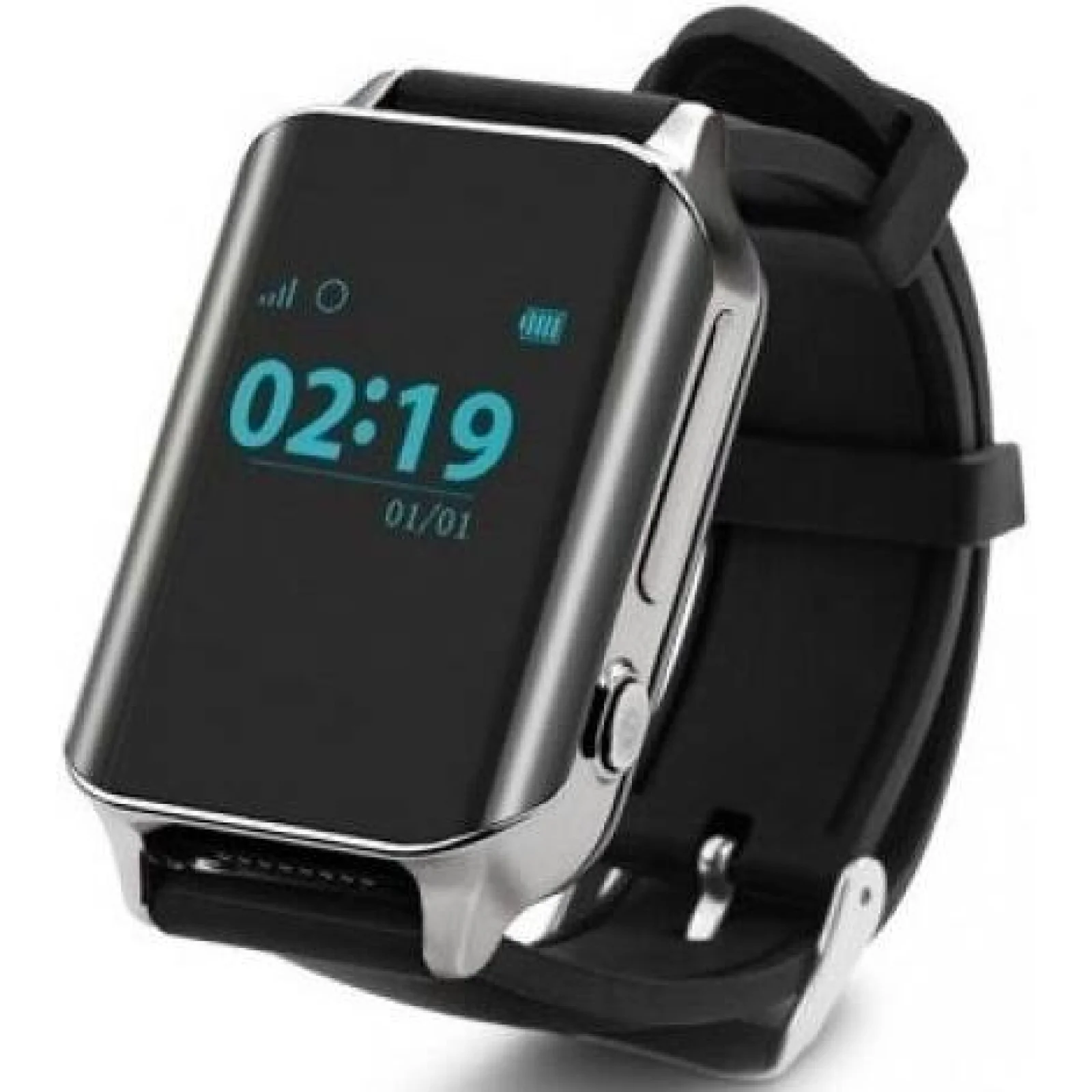 Телефон-годинник з GPS трекером GOGPS M01 хром UA