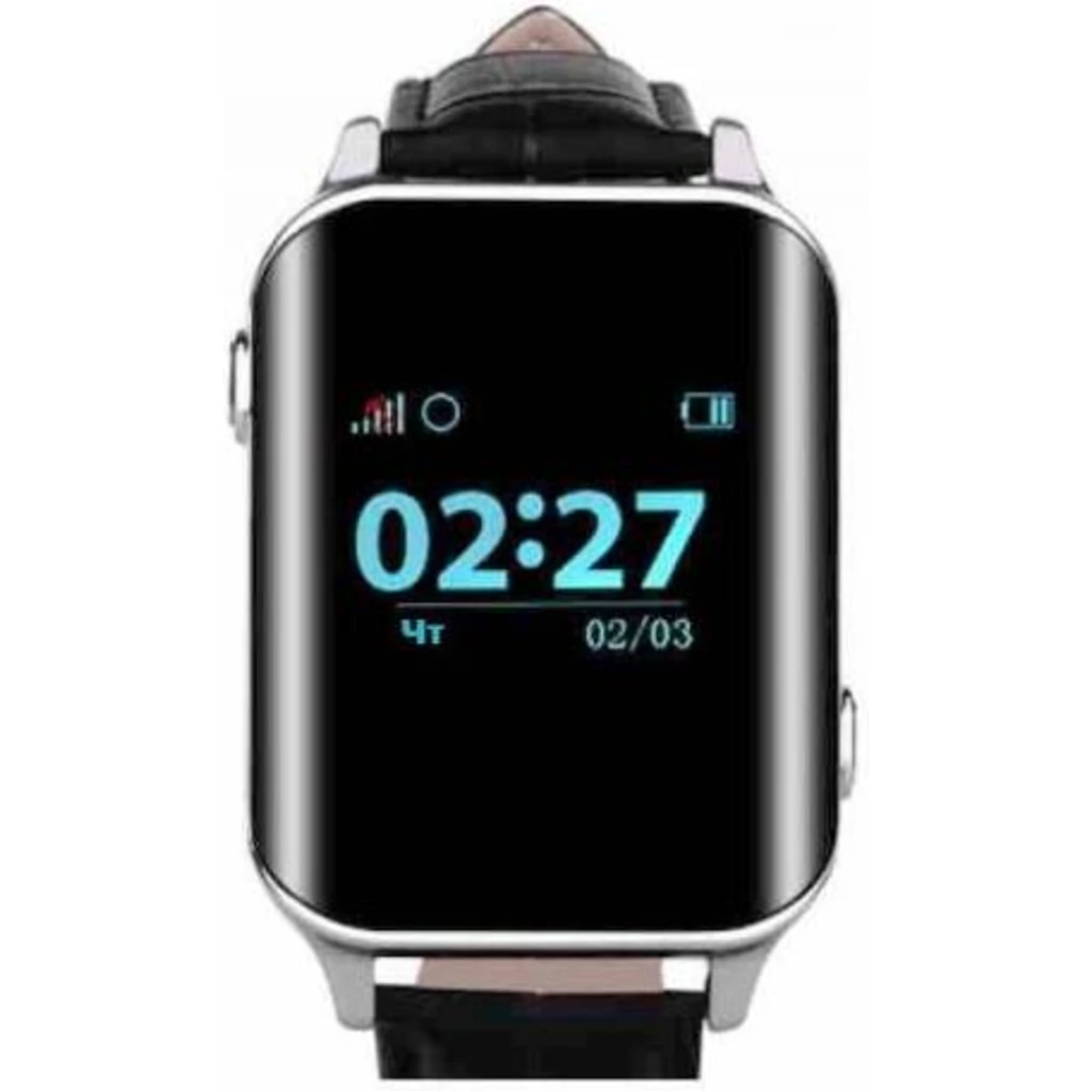 Телефон-годинник з GPS трекером GOGPS M01 хром UA