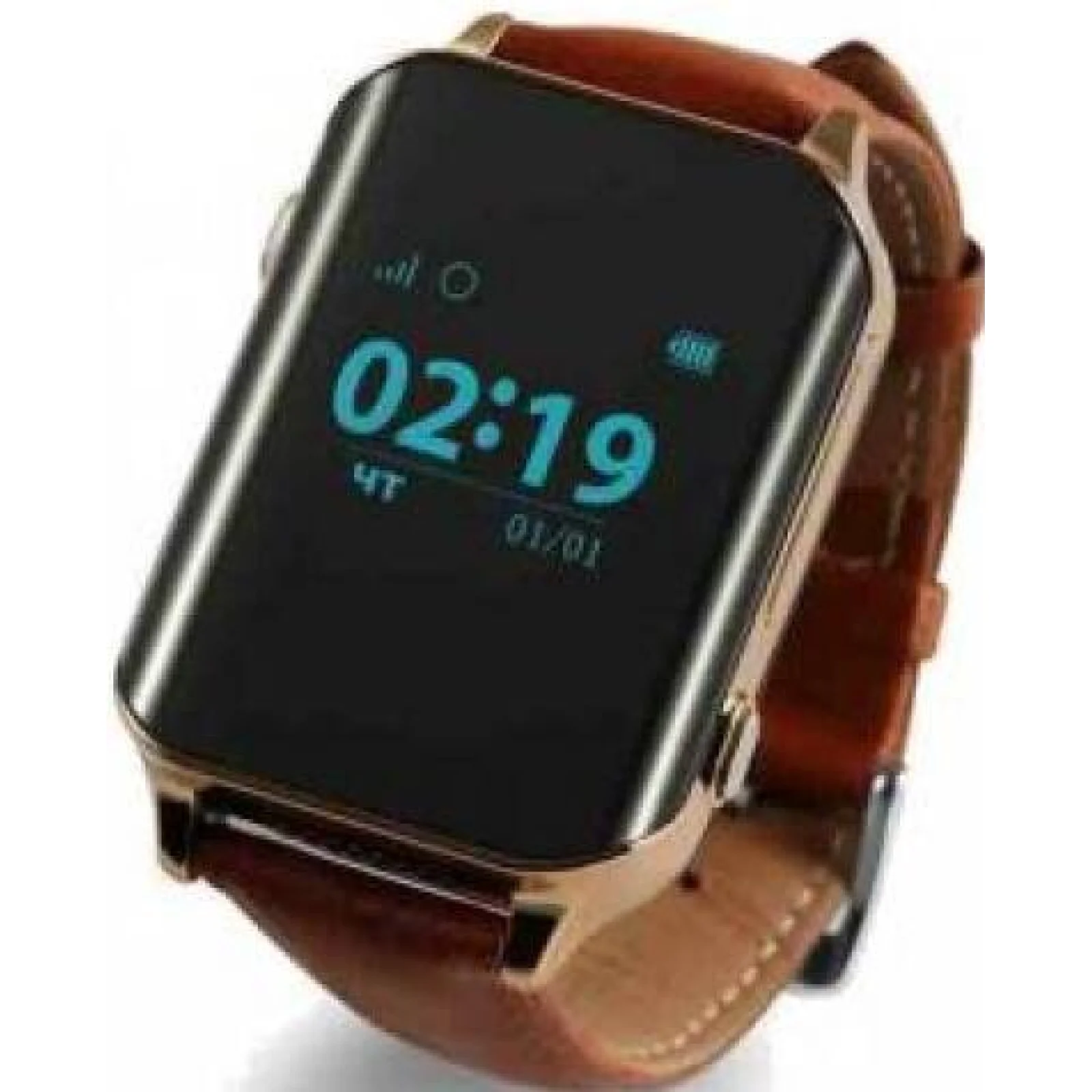 Телефон-часы с GPS трекером GOGPS M01 золотые UA