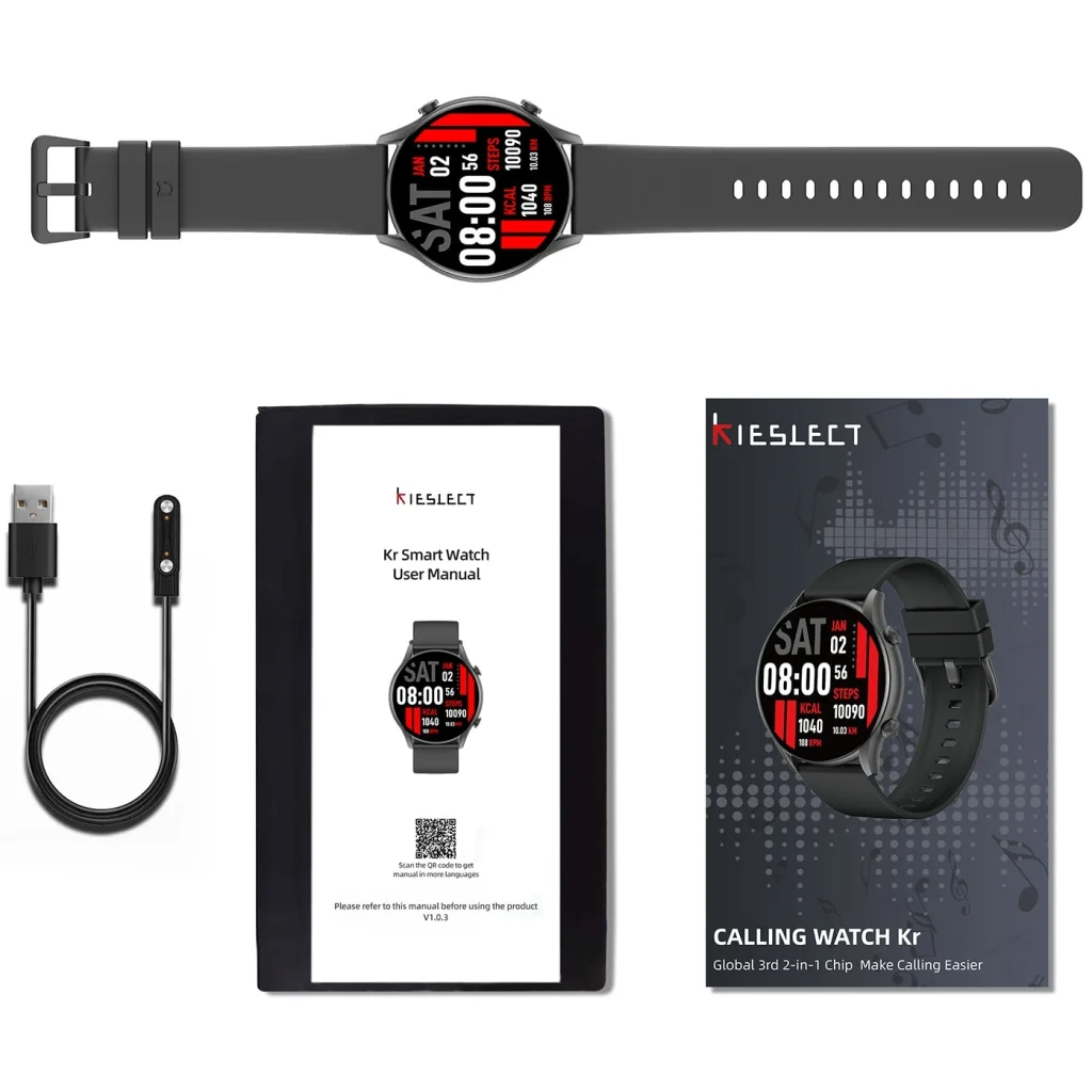 Смарт-годинник Kieslect Smart Calling Watch Kr Black EU