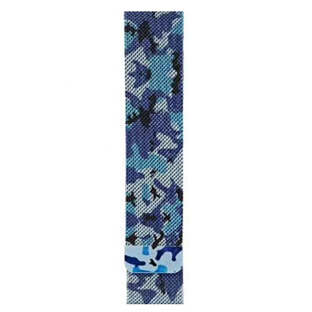 Ремешок Milanese Loop для Xiaomi Amazfit, Samsung 20mm Blue Camouflage