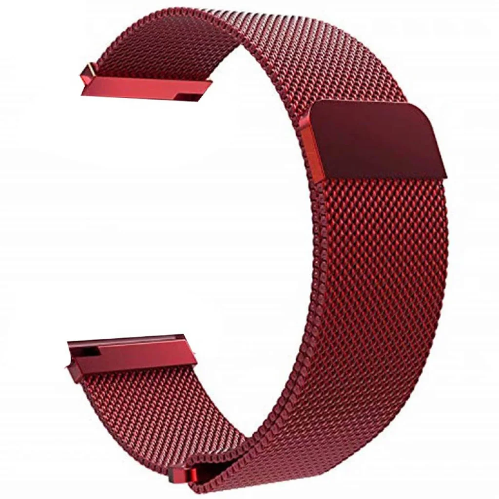 Ремешок Milanese Loop для Xiaomi Amazfit, Samsung 20mm Red