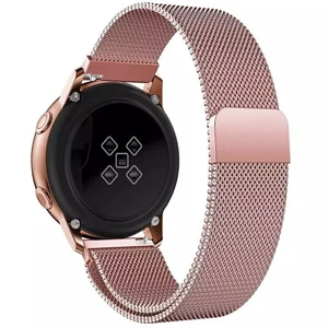 Цвет: Розовый - Ремешок Milanese Loop для Xiaomi Amazfit, Samsung 20mm Rose Pink