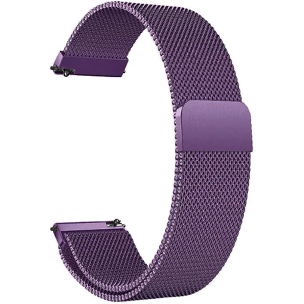 Ремешок Milanese Loop для Xiaomi Amazfit, Samsung 20mm Violet