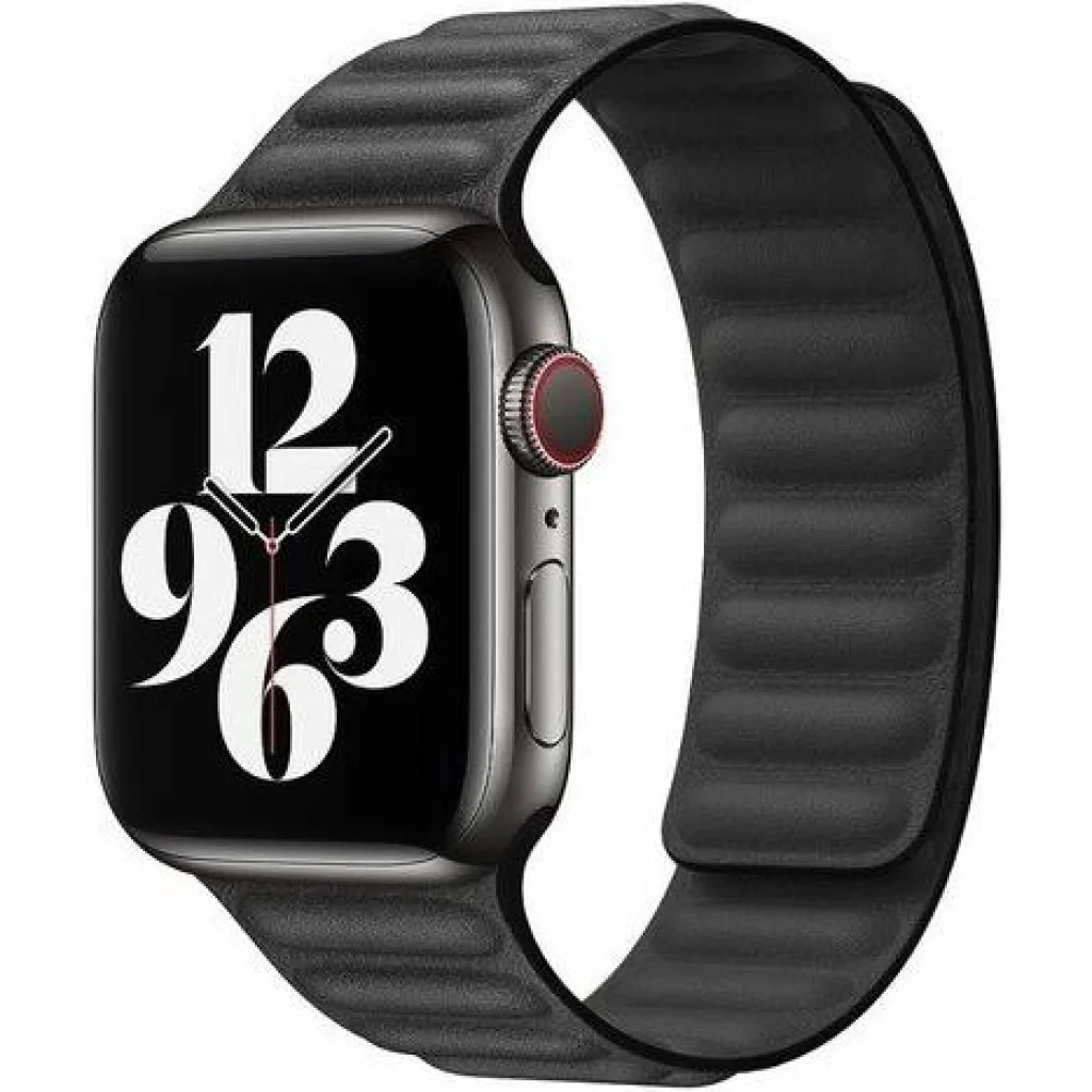 Ремешок Leather Link Black S/M для Apple Watch 42mm, 44mm (HQCo)