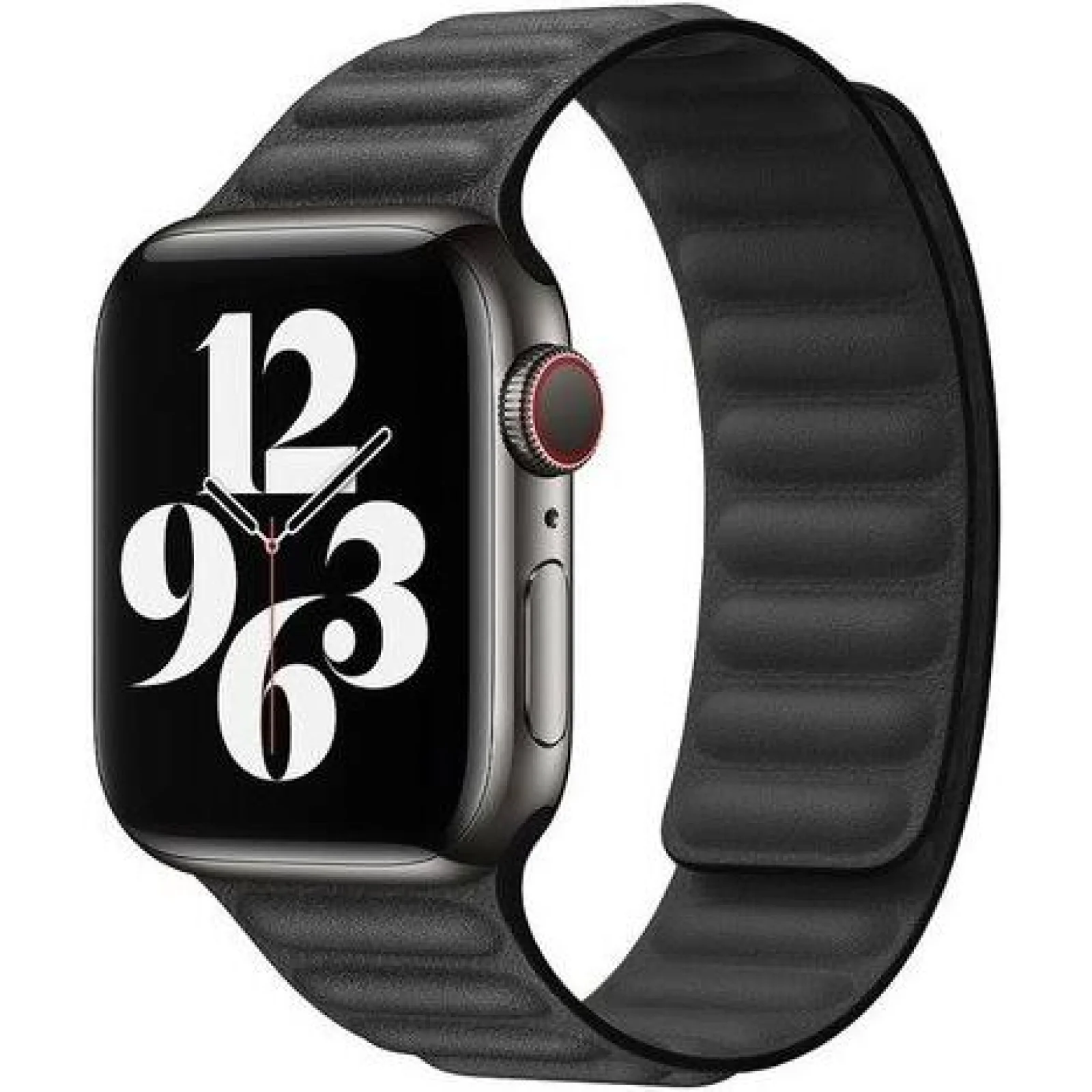 Ремешок Leather Link Black S/M для Apple Watch 42mm, 44mm (HQCo)