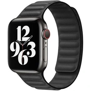 Ремінець Leather Link Black S/M для Apple Watch 42mm, 44mm (HQCo)