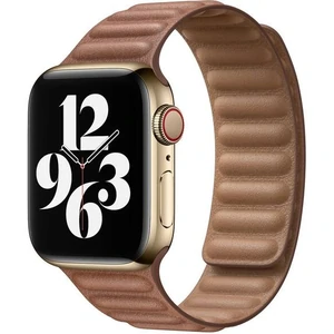 Цвет: Коричневый - Ремешок Leather Link Brown S/M для Apple Watch 42mm, 44mm (HQCo)