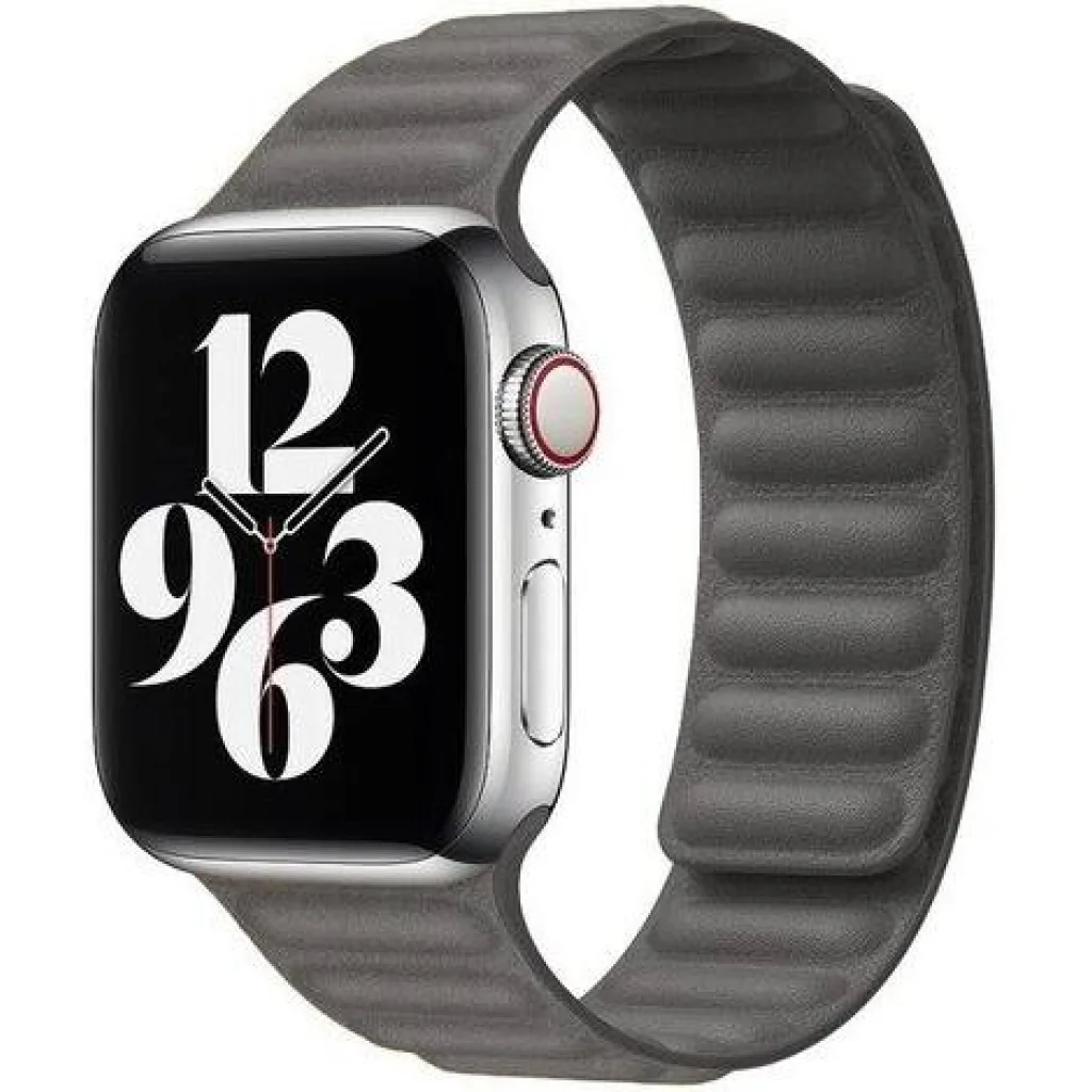 Ремінець Leather Link Grey S/M для Apple Watch 42mm, 44mm (HQCo)