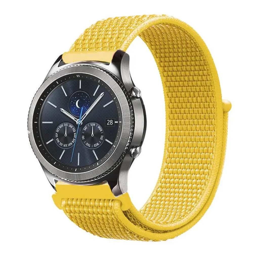 Ремешок Nylon Style BeCover для Amazfit Stratos 1/2/2S/3 / GTR 2 / GTR 47mm / GTR Lite 47mm / Nexo / Pace Yellow (705894)