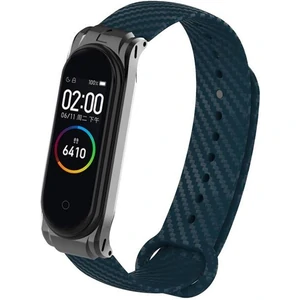 Ремешок Carbon Fiber Strap Dark Blue для Mi Band 3, Mi Band 4