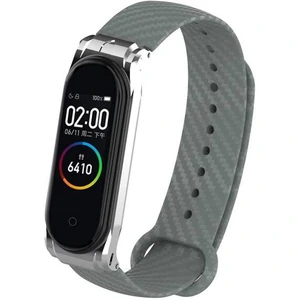 Ремешок Carbon Fiber Strap Gray для Mi Band 3, Mi Band 4