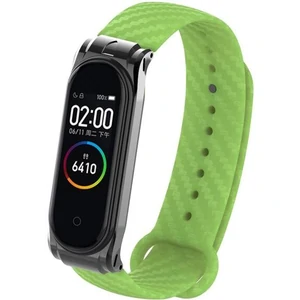Ремешок Carbon Fiber Strap Green для Mi Band 3, Mi Band 4