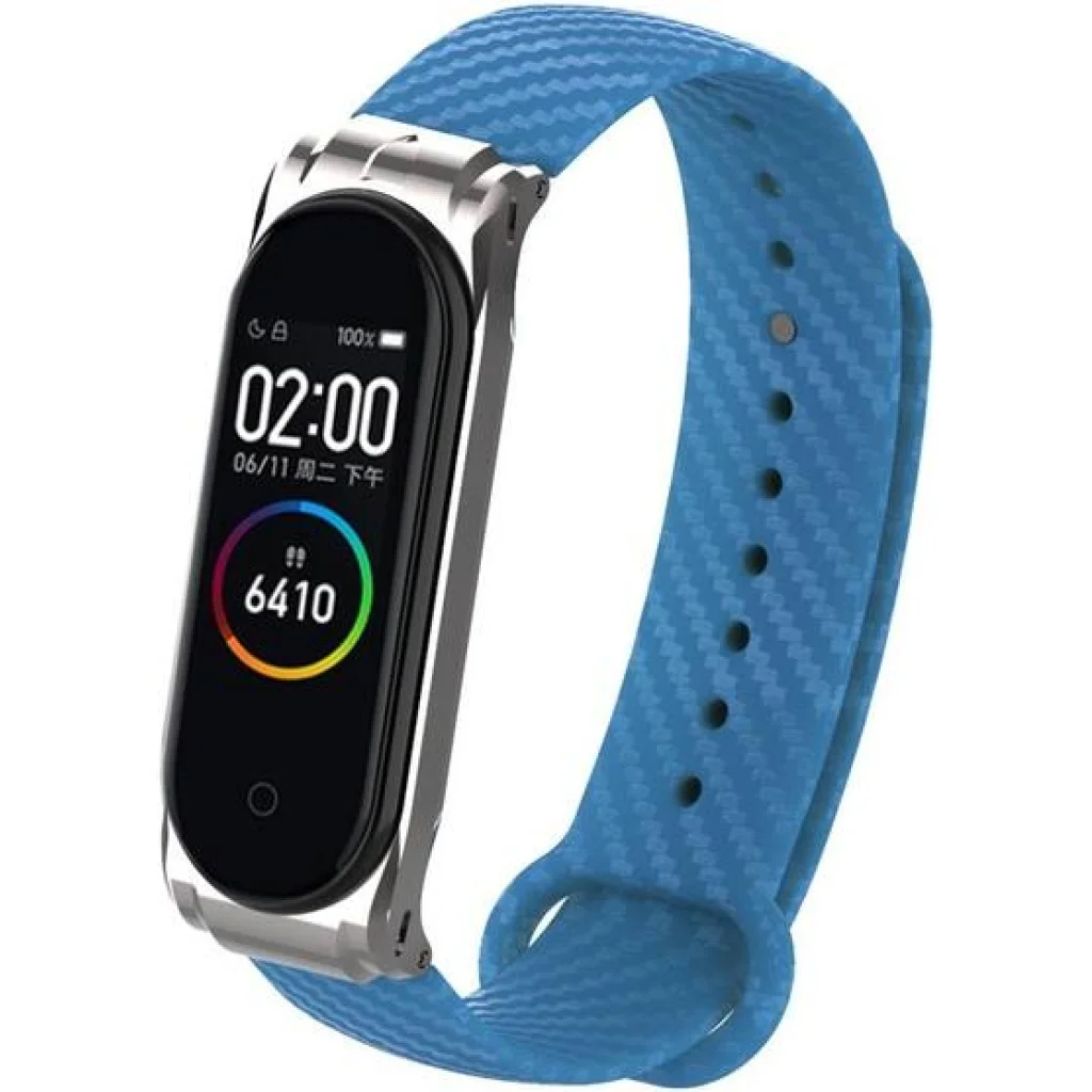 Ремешок Carbon Fiber Strap Midnight Blue для Mi Band 3, Mi Band 4