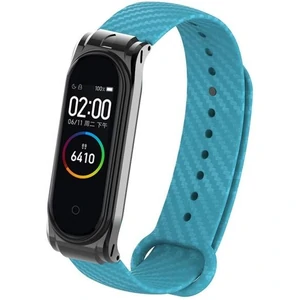 Ремешок Carbon Fiber Strap Sky Blue для Mi Band 3, Mi Band 4