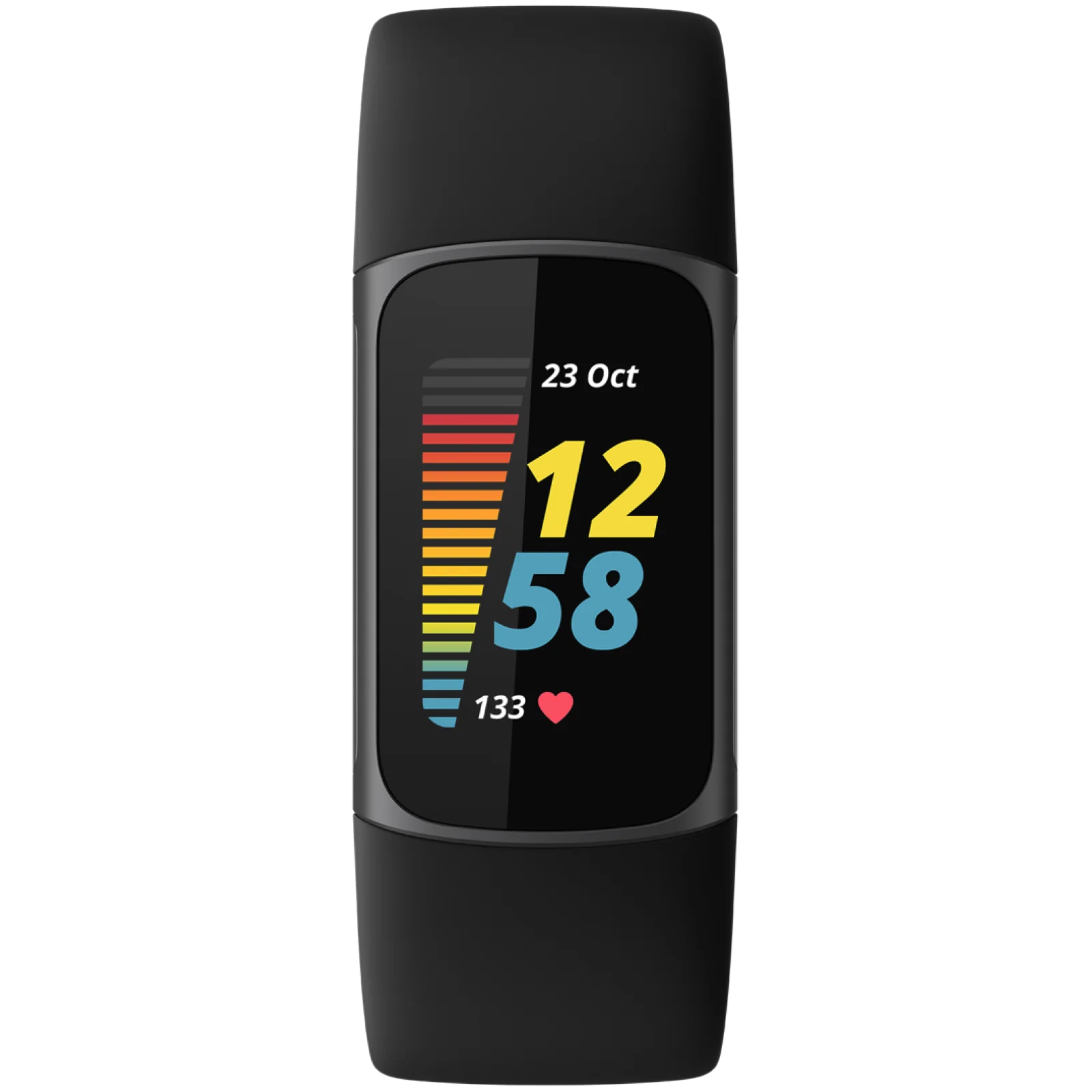 Фітнес-браслет Fitbit Charge 5 Graphite Stainless Steel Black Band (FB421BKBK)