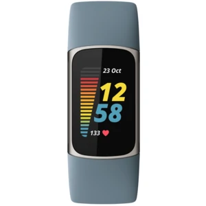 Фитнес-браслет Fitbit Charge 5 Platinum Stainless Steel Steel Blue Band (FB421SRBU)