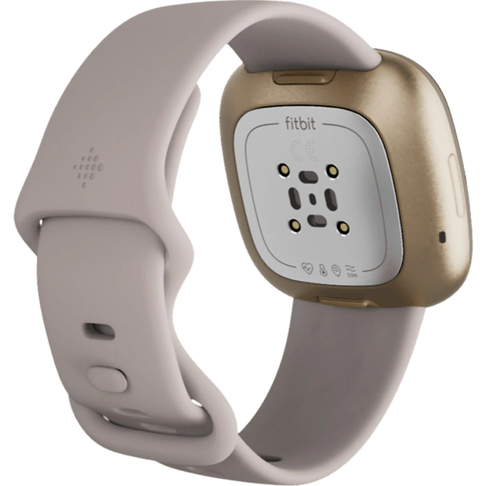 Смарт-часы Fitbit Sense Lunar White/Soft Gold Stainless Steel (FB512GLWT)