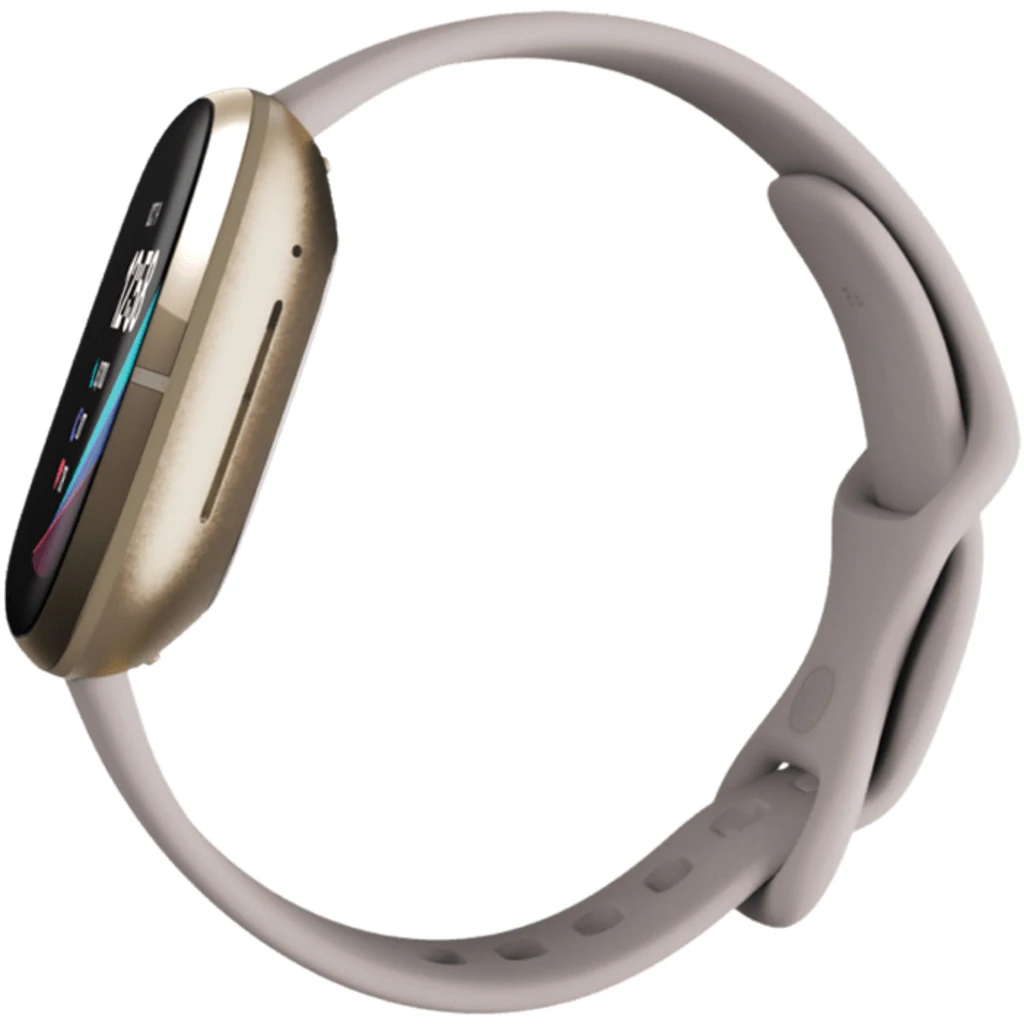 Смарт-годинник Fitbit Sense Lunar White/Soft Gold Stainless Steel (FB512GLWT)