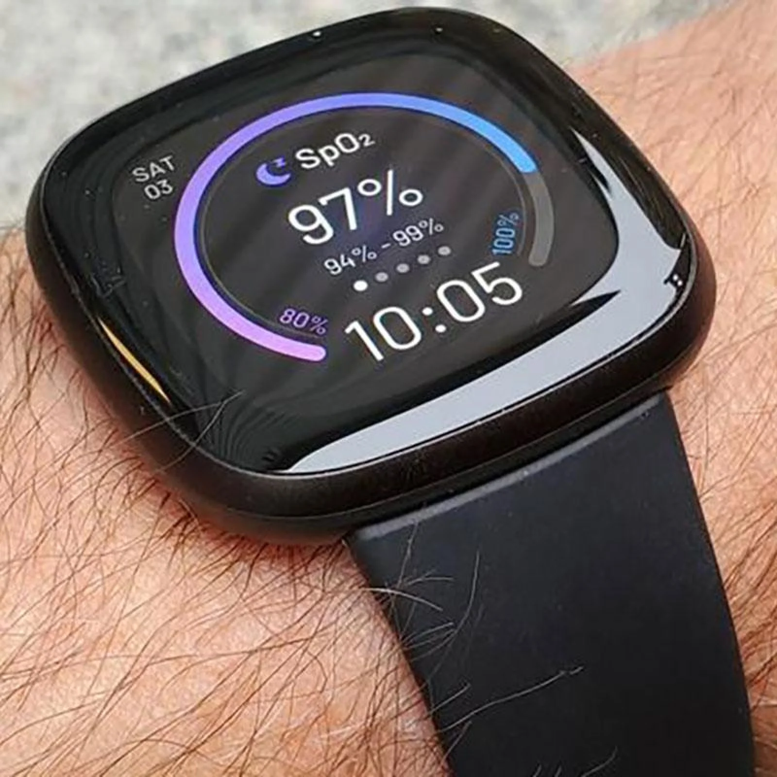 Смарт-годинник Fitbit Versa 3 Black/Black Aluminum