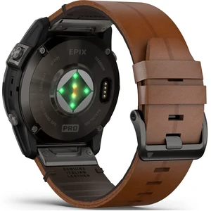 Смарт-годинник GARMIN Epix Pro (Gen 2) Sapphire Edition 51mm Carbon Grey DLC Titanium with Chestnut Leather Band (010-02804-30/31)